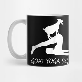 Goat Yoga Squad Breathing and Stretching Namaste Yoga Pose Mug